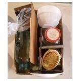 blue Ball jar #3, 3D picture, "Redneck and Love"