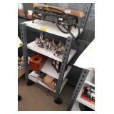 metal bracket shelving units on wheels - each