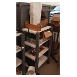 metal bracket shelving units on wheels - each