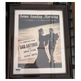 "Some Sunday Morning" framed piece with Errol