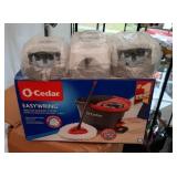 O-Cedar Easywring mop and bucket in box and 3