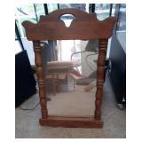 wood framed mirror - medium size