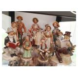 shelf of medium size figurines