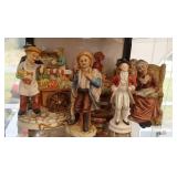 shelf of medium size figurines