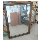 large framed mirror