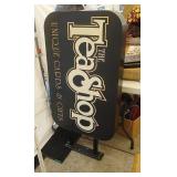 "The Tea Shop" sign - double sided, side mount to