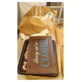 Open/Closed signs and Thank you bags