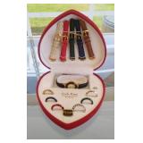 Carlo Rossi Rainbow Collection watches in case