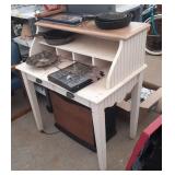 white desk with drawer - 39 inch wide, 24 inch