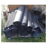 pallet of black commerical rugs - 15 rugs, 44 inch