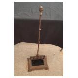 cast iron shoe scrubber with handle - stands 35 in