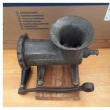 Enterprise food chopper on wood mount, Phila, PA