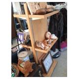 2 sided display shelf - 26 inch wide, 64 inch tall