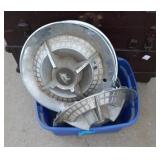 4 Knight Head hubcaps and 2 spoke hubcaps