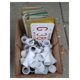 WI & IL license plates and PVC fittings 1.5 inch