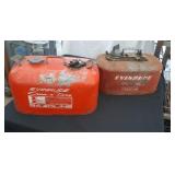 2 Evinrude marine gas cans