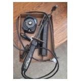 hanging scale, vintage pump and arch torch