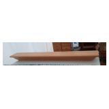 oak fireplace mantle - 65 inch wide, 8 1/2 inch