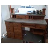 retail store check out counter, 7 drawers below,