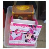Minnie Mouse small play desk, Minion, Barbie