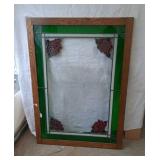 framed stained glass (32 inch by 43 inch) and
