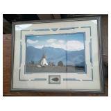 "Buffalo Lodge" with Arrowhead and COA #103/500