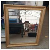 framed beveled mirror - 24 inch by 20 inch