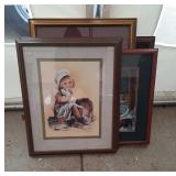 8 wall hangings - largest is 27 inch wide