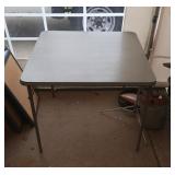 folding card table - 34 inch square