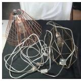 2 hanging wire lights - NWT - 13 inch and 23 inch