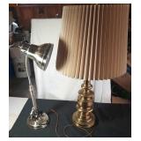 desk lamp (24 inch) & lamp with shade (30 inch)