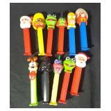 11 PEZ dispensers including Darth Vader and Looney