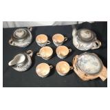 15 pieces Maruku China tea set - dragon pattern