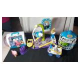 Little Live Pets toys - birds and hamster wheel