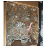 8 ice cream sundae glasses, ashtray and more