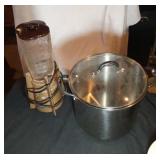 vintage blender & stock pot with lid
