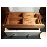 white decor drawer and wall nook decor