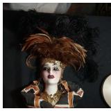 feather hat wall art by Unique Creations 2017