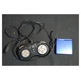 Game Boy Advance SP and game controller