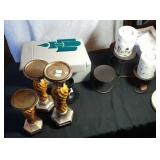 3 matching yellow candle holders, Party Lite