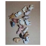 15+ hand carved stone figures - 1 - 2 inches