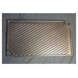 cast iron "Lodge" griddle - 9.5 inch by 17 inch