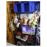 Contents of left shelves - Burton & Burton rabbits