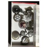 8 pocket watches - various sizes