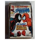 Comics including Spiderman, Star Trek,