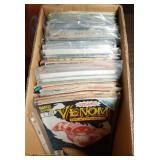 short box of comics including Venom, Ghost Rider,