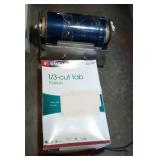 1/3 cut tab legal size folders and shrink wrap or