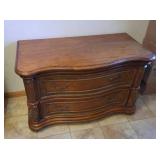 curved dresser - 2 drawers - 48 inch wide, 24 inch