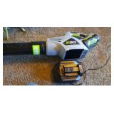 EGO leaf blower, battery and charger