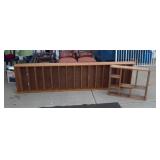 very tall narrow shelving unit and nook shelves